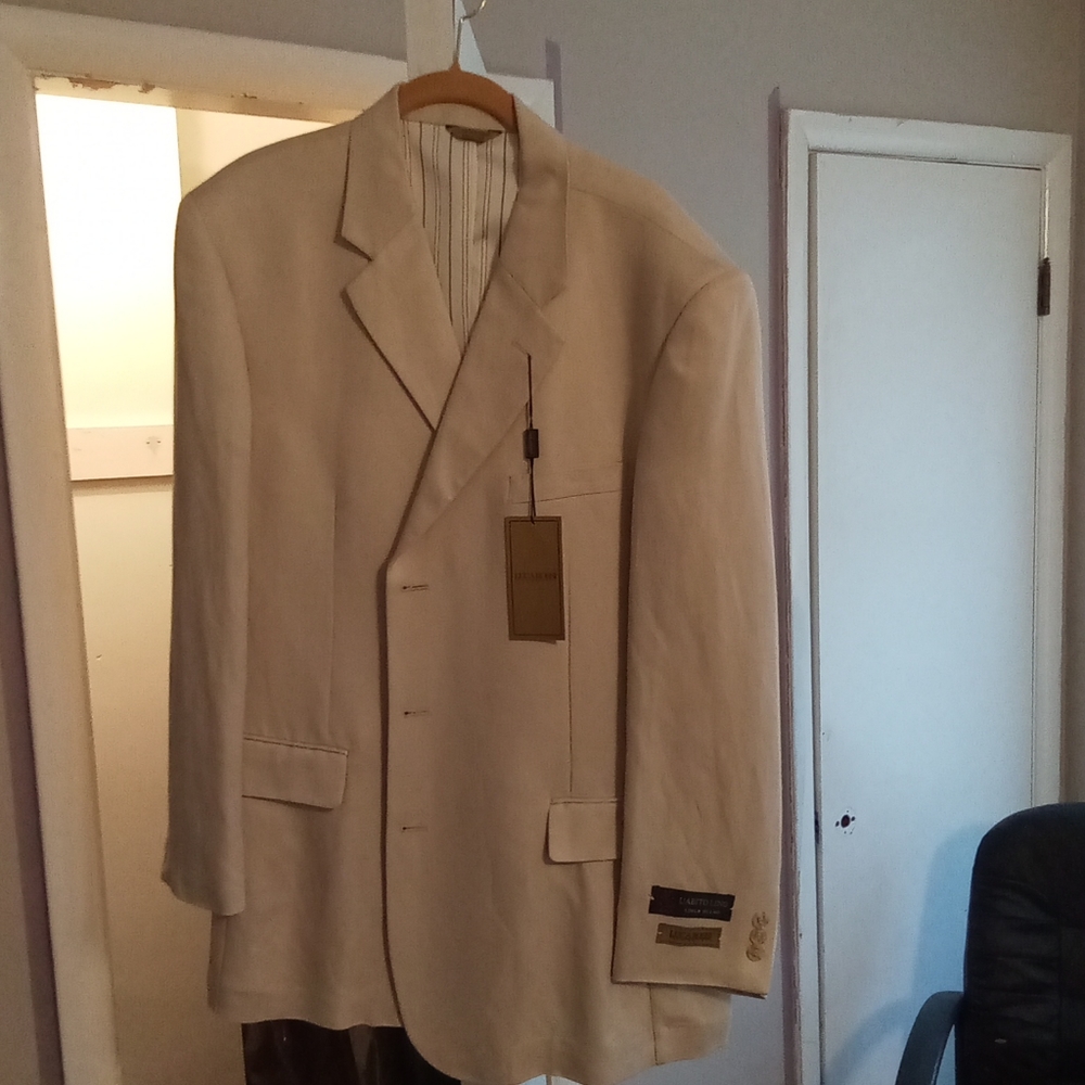 Mens linen blend jacket